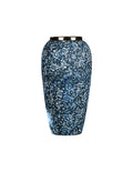 SOGA 35x17cm Blue with White Mini Floral Large Ceramic Flower Vase Elegant Living Room Home Decor