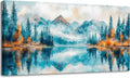 Blue Forest Canvas Wall Art 20x40 Land scape Art work