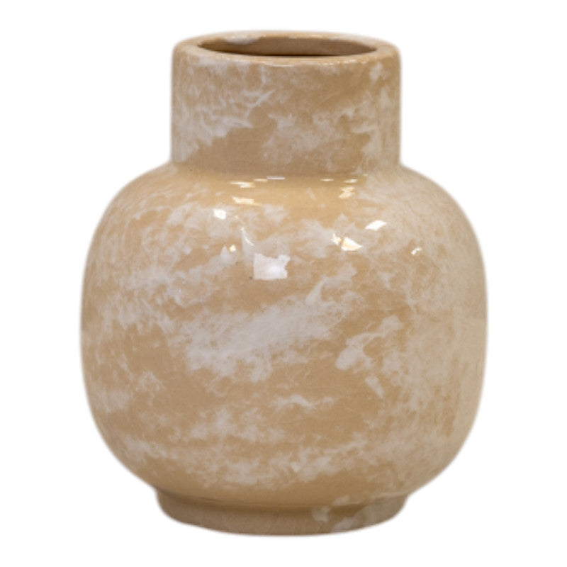 Marbled Ceramic Vase H15cm x D13cm