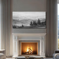 Graystone Mountain Landscape Canvas Wall Art 24x48